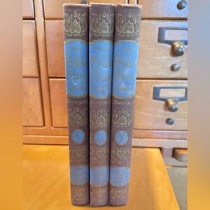 Vintage Illustrated Book Set